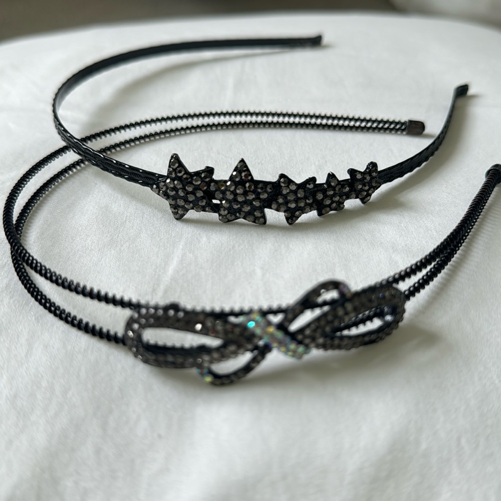 Crystal star and bow headbands